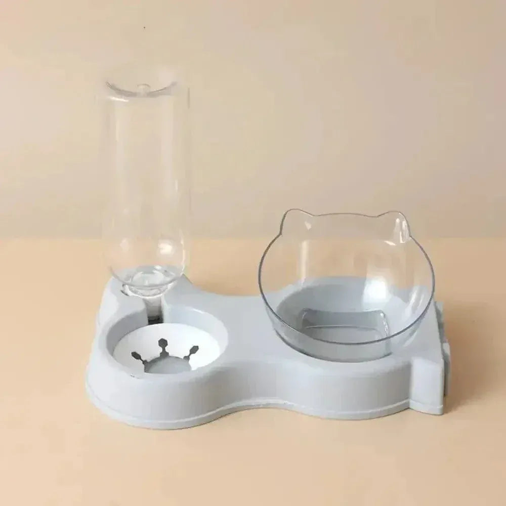 Cat bowl with water dispenser