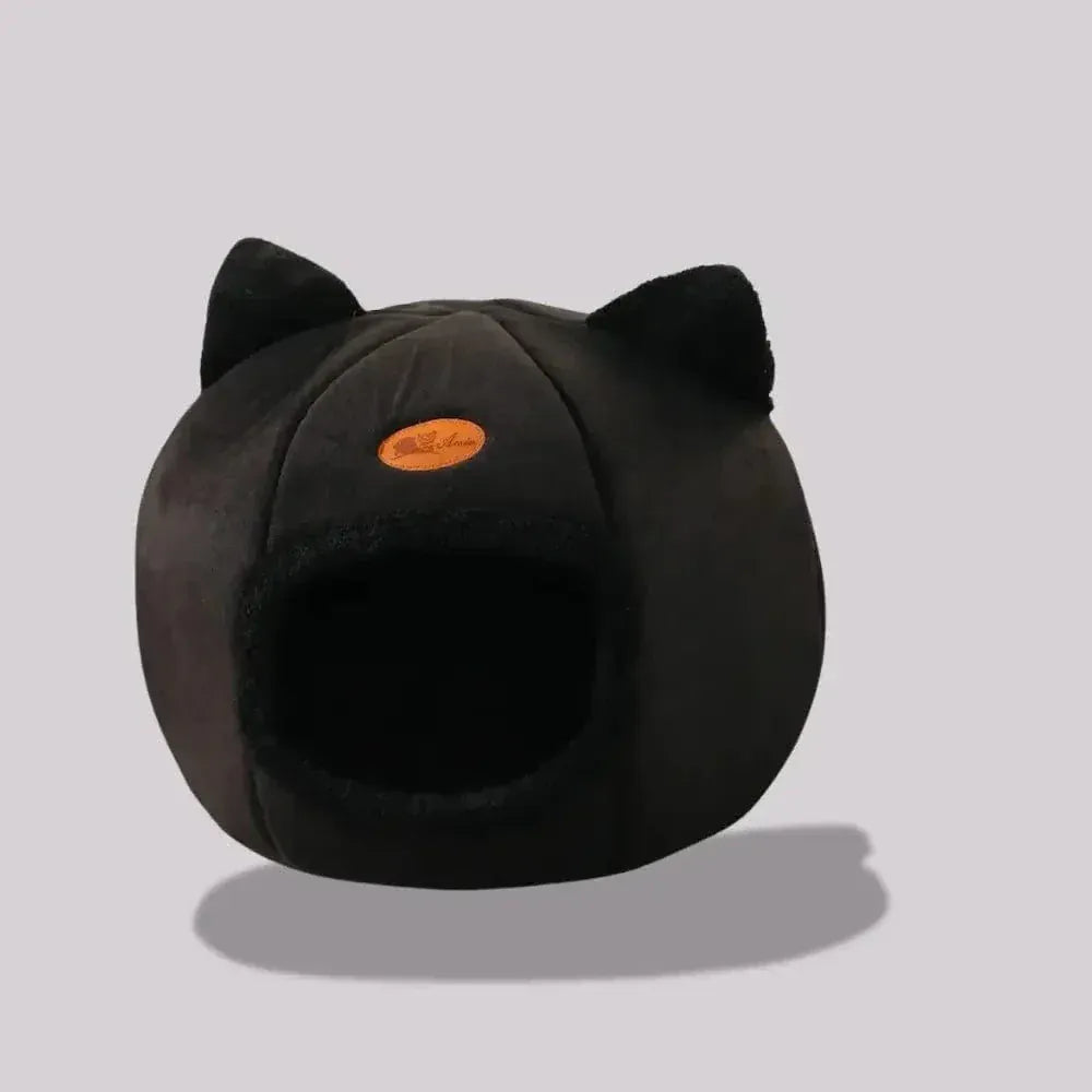 Cat Head-Shaped Bed – Cozy & Secure Sleeping Spot