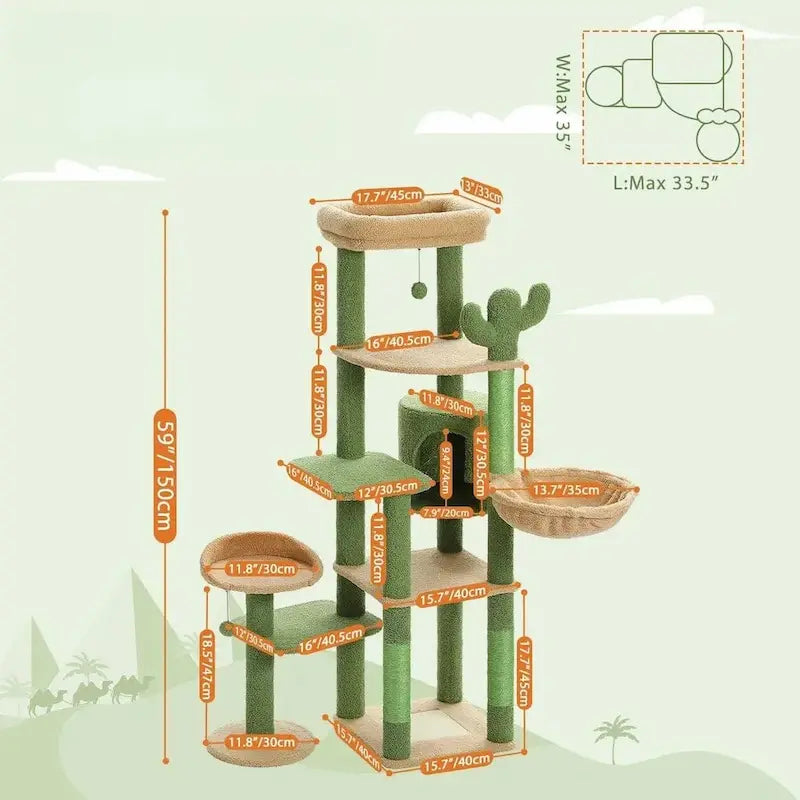 Cat tree for large cats – ultra stable