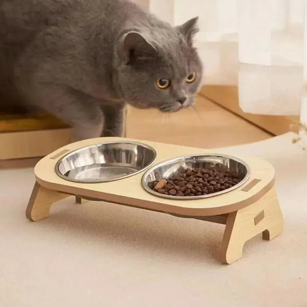Elevated cat bowl