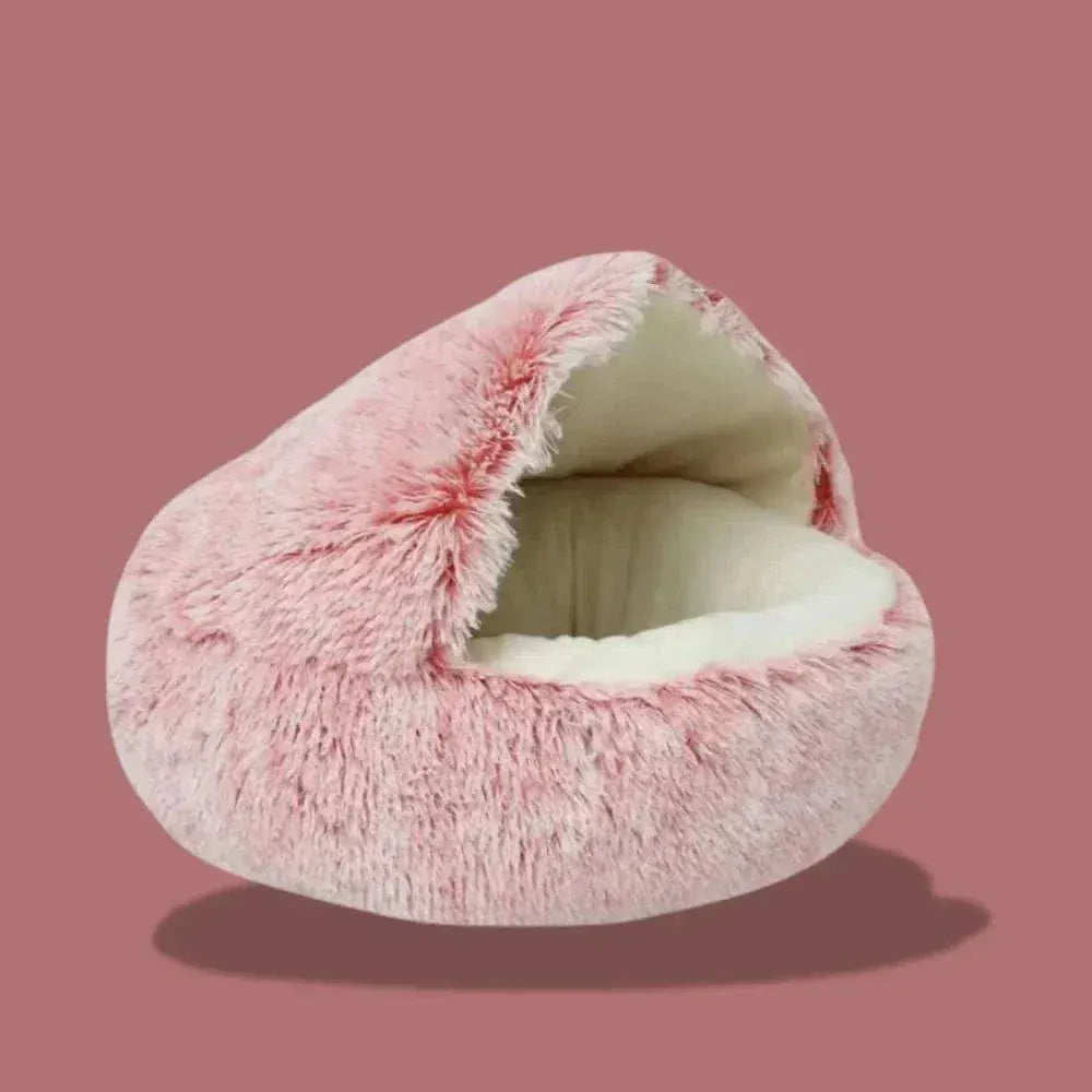 Round Cat Bed – Soft Plush Nest for Cozy Sleep