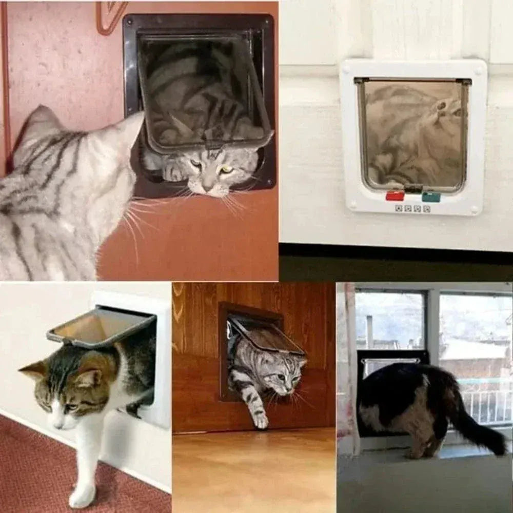 4-way cat door