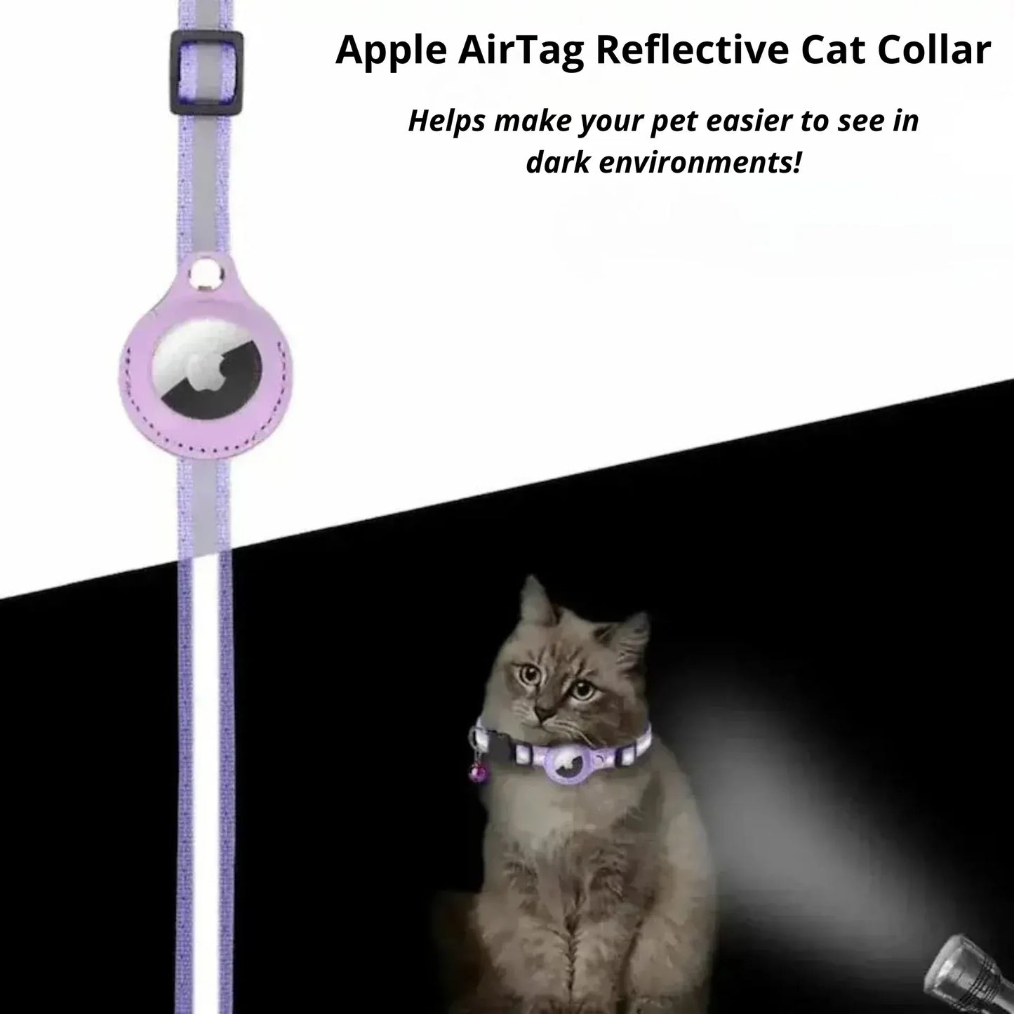 AirTag Cat Collar – Real-Time GPS Tracking