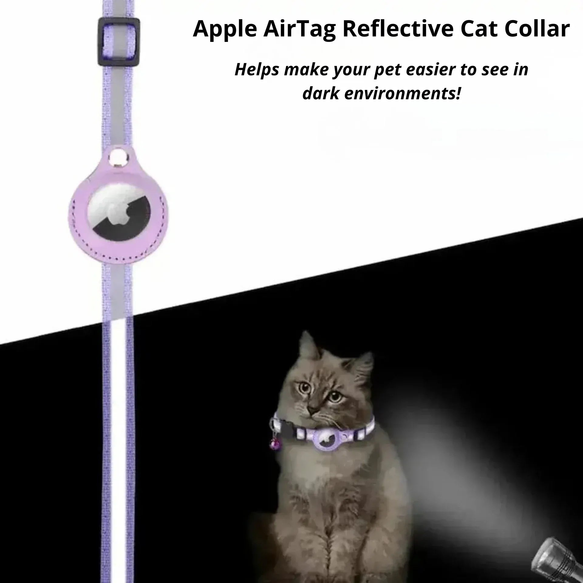 AirTag Cat Collar – Real-Time GPS Tracking