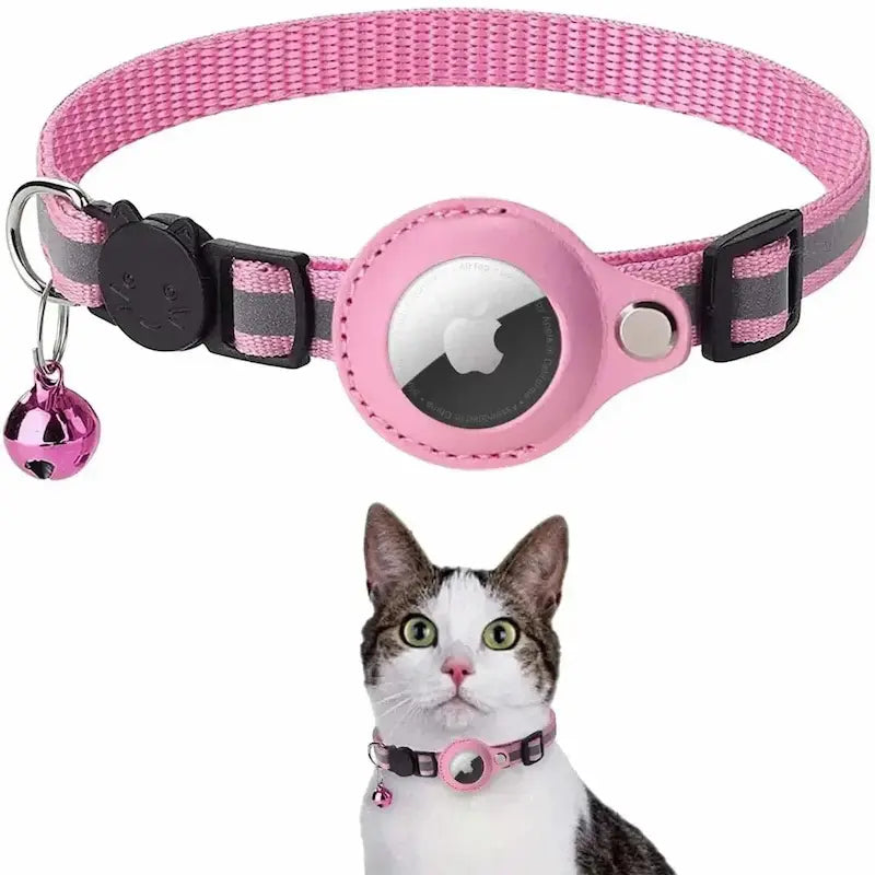 AirTag Cat Collar – Real-Time GPS Tracking