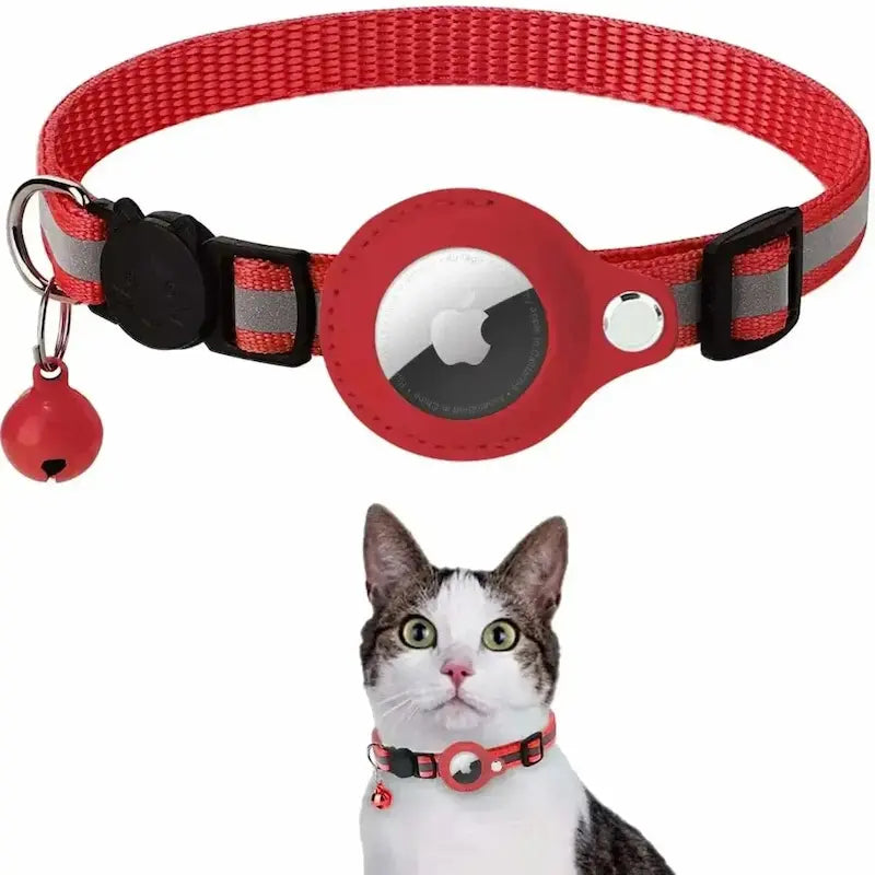 AirTag Cat Collar – Real-Time GPS Tracking