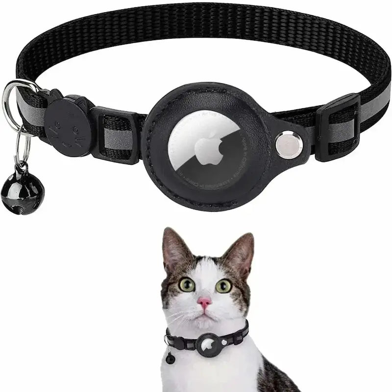 AirTag Cat Collar – Real-Time GPS Tracking