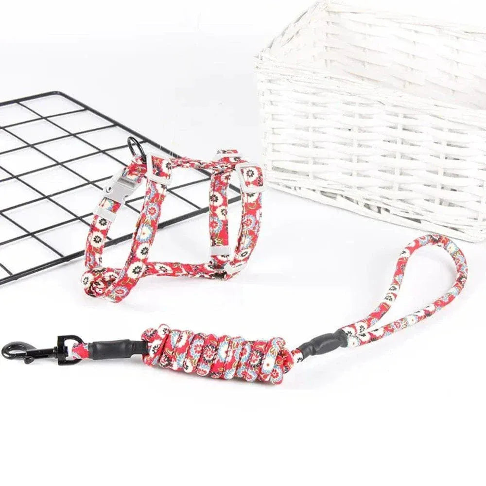 Anti-choking cat harness