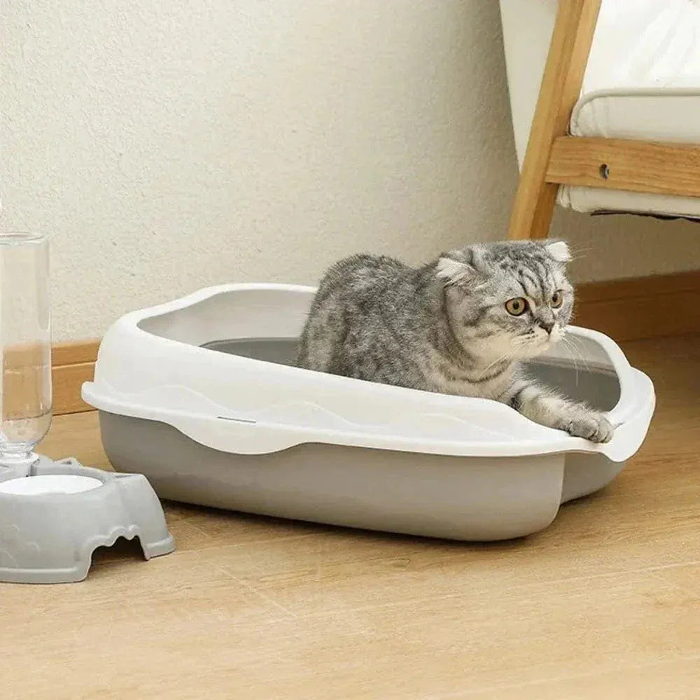 Anti-splash cat litter box