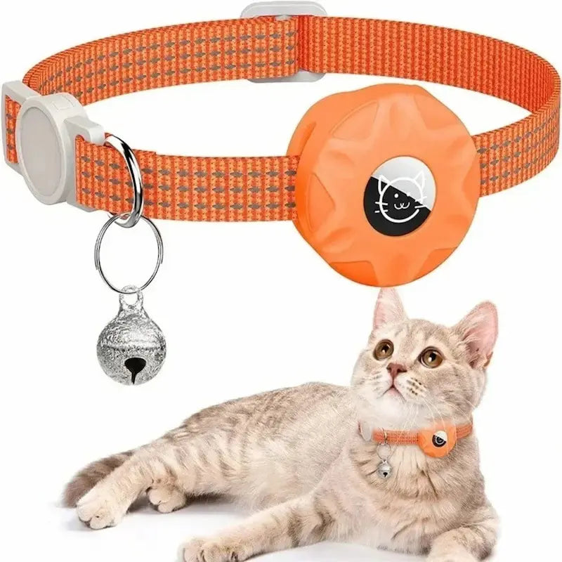 Anti-Strangulation GPS Cat Collar – AirTag Compatible