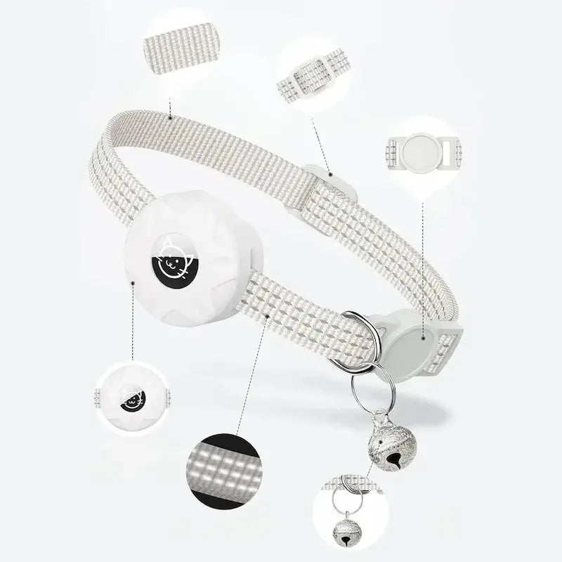 Anti-Strangulation GPS Cat Collar – AirTag Compatible
