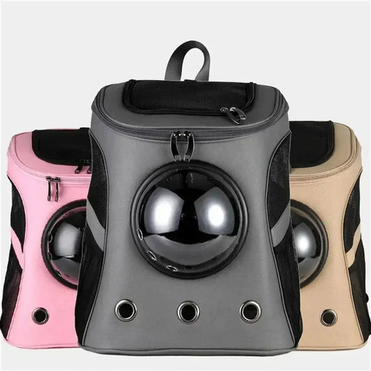 Astronaut Cat Backpack – 360° Vision & Comfort