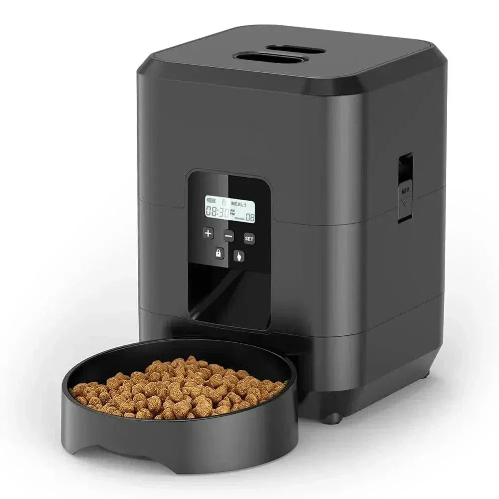 Automatic cat food dispenser