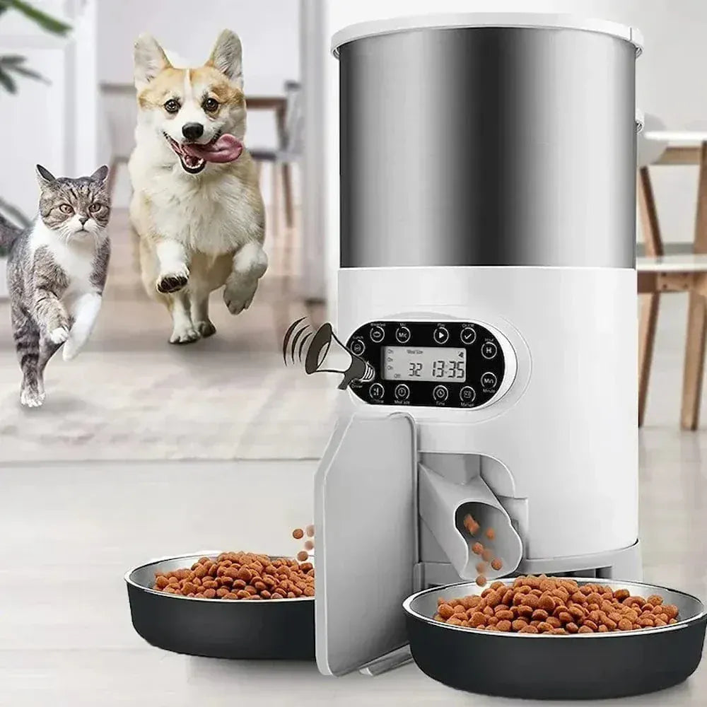 Automatic Cat Food Dispenser for 2 Cats