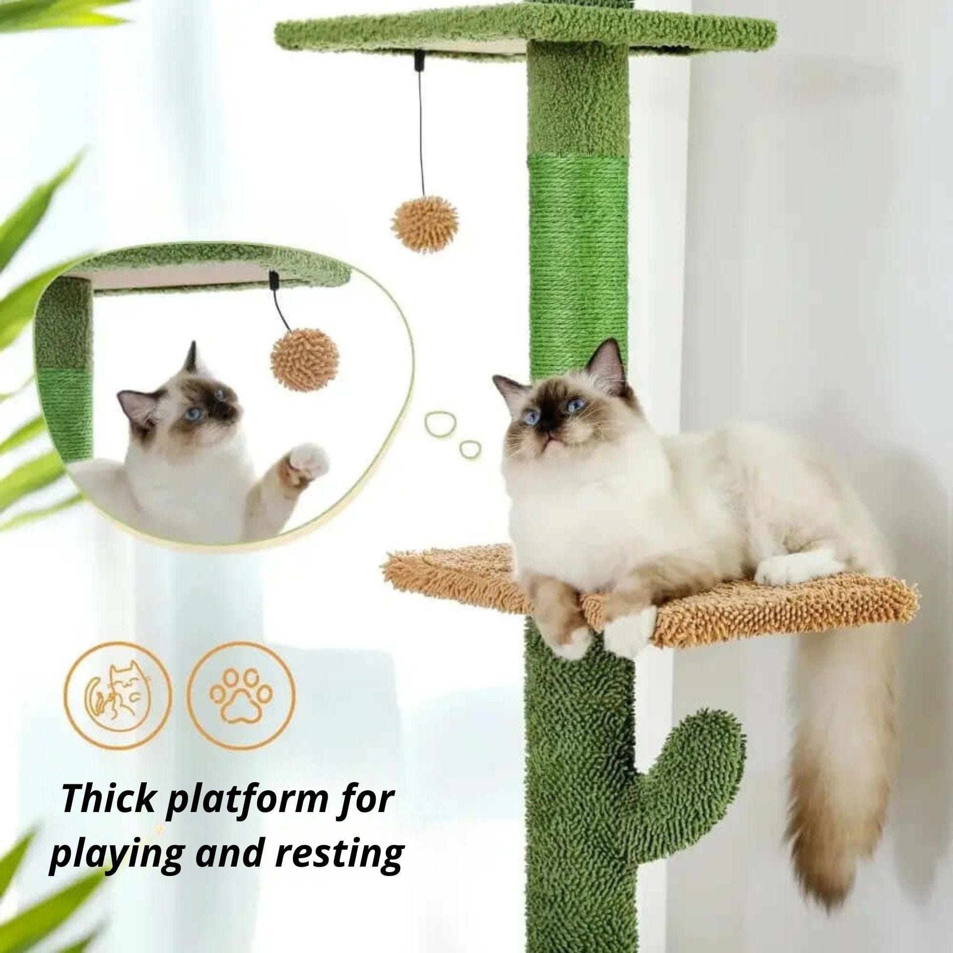 Cactus cat tree – décor & scratching post