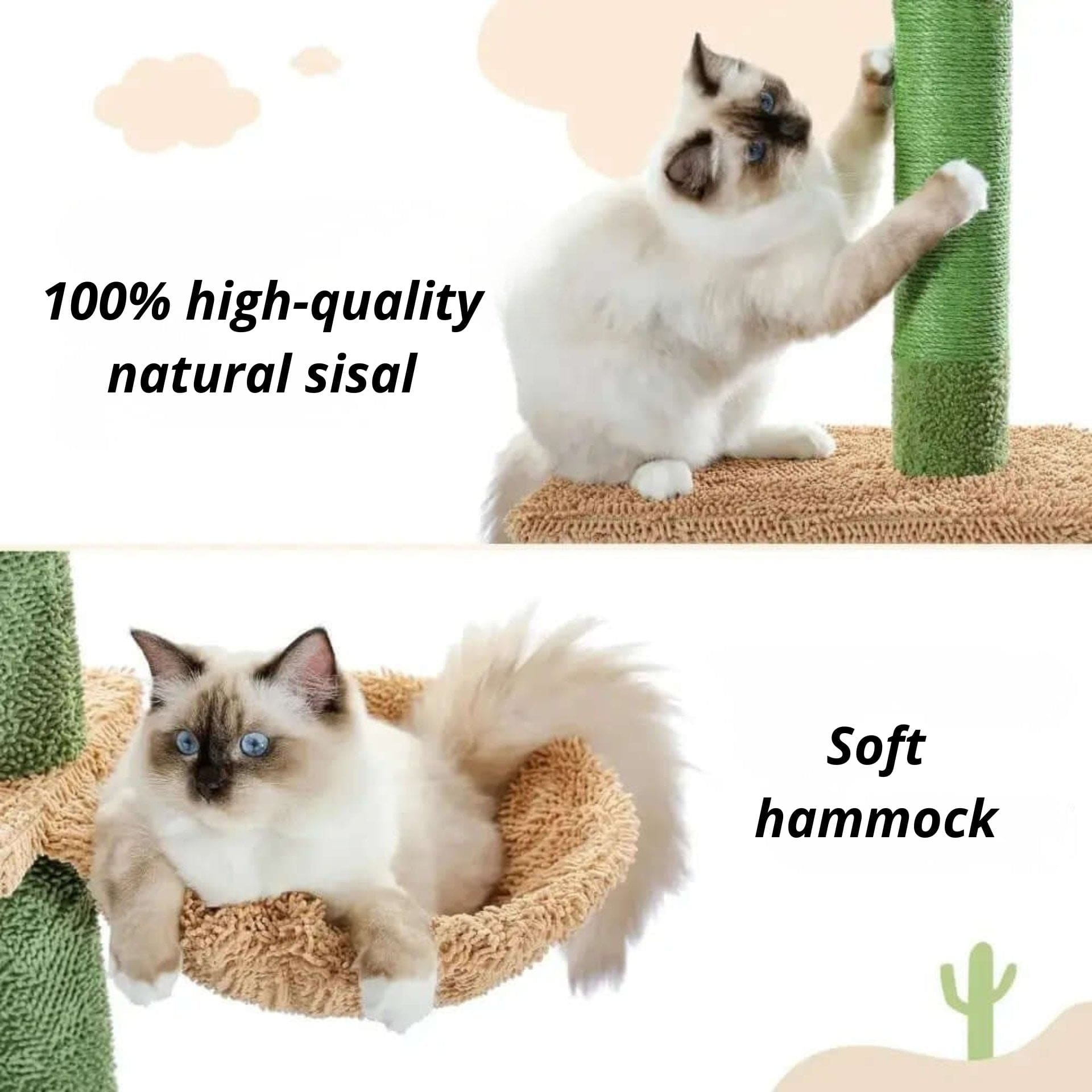 Cactus cat tree – décor & scratching post