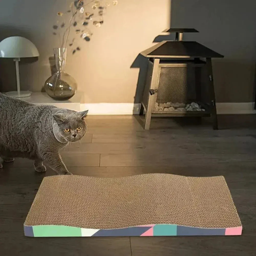 Cardboard cat scratcher