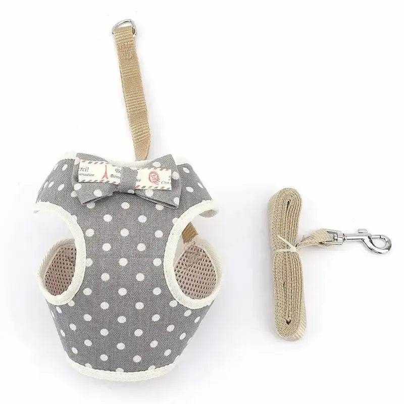 Cat bow tie harness