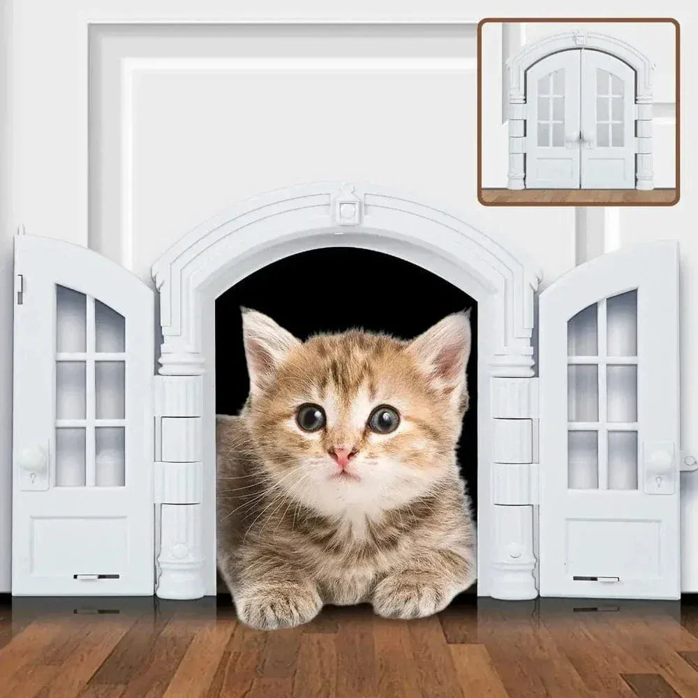 Cat door for wall