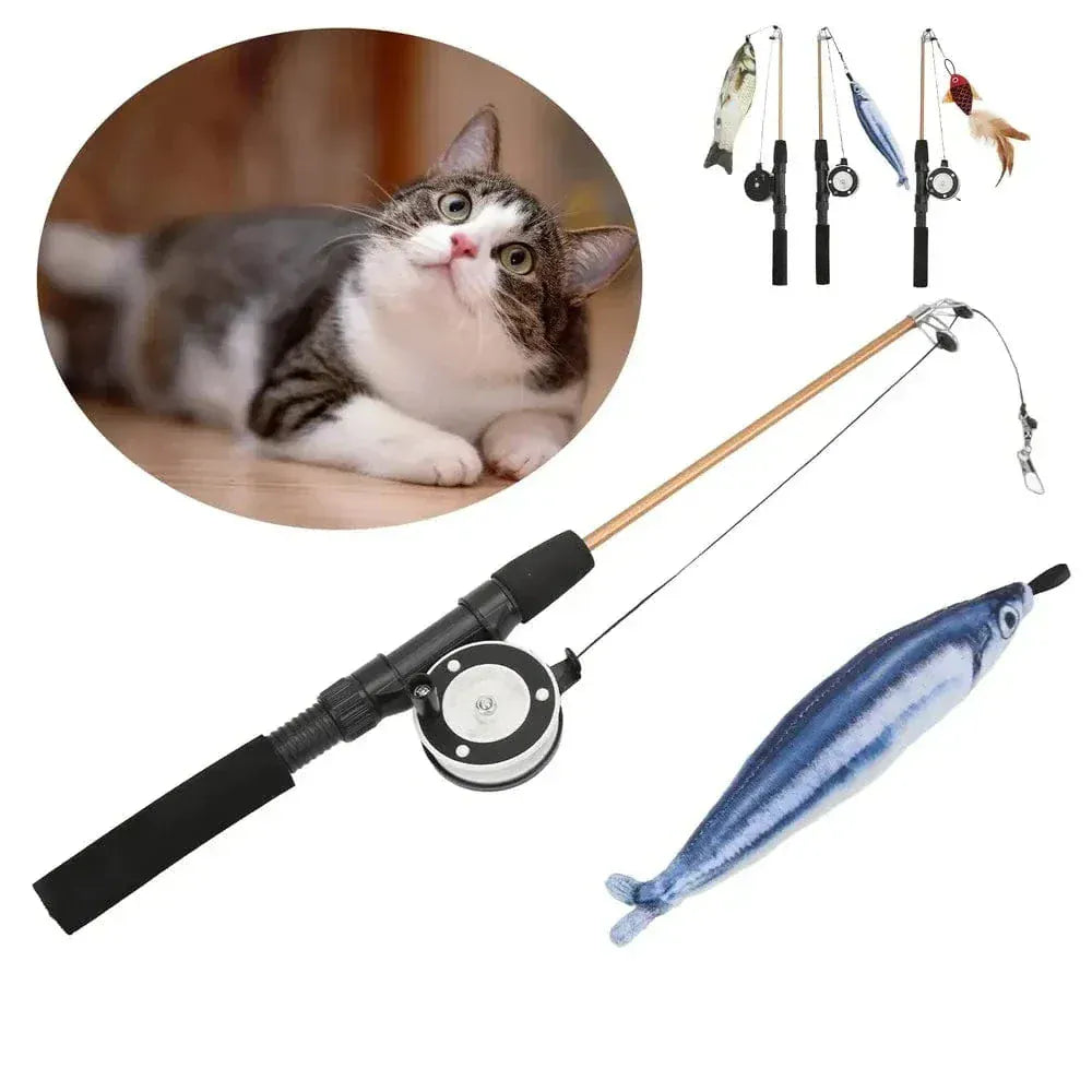 Cat Fishing Rod Toy – Interactive Fun for Your Feline
