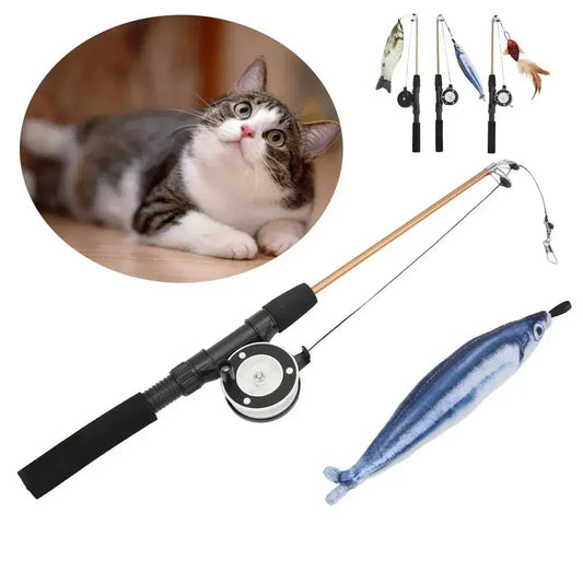 Cat Fishing Rod Toy – Interactive Fun for Your Feline