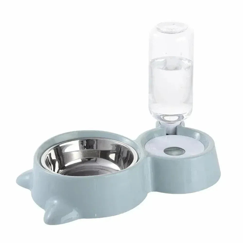 Cat food and water bowl
