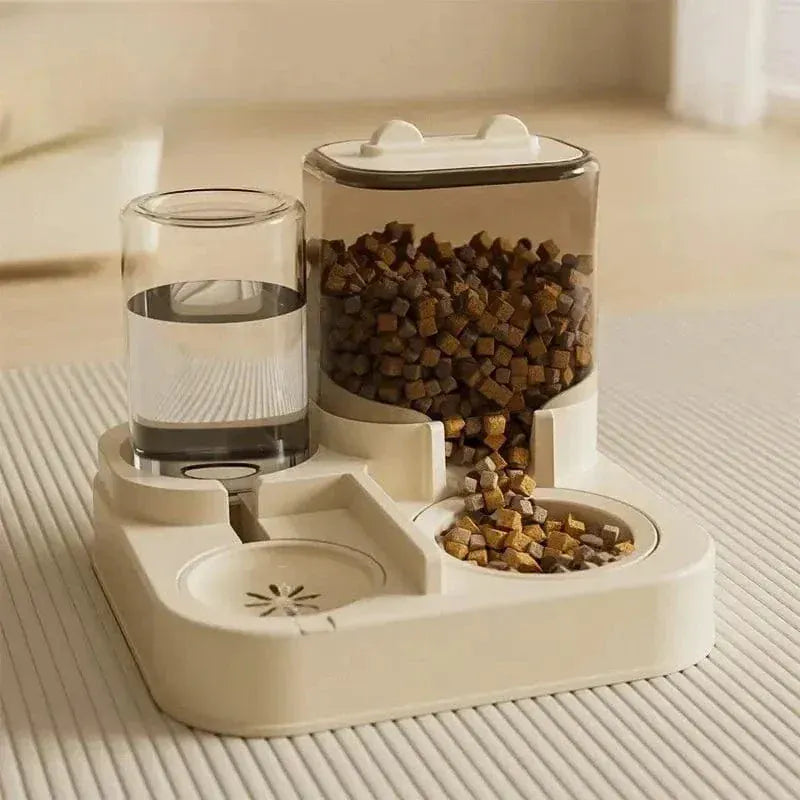 Cat Food and Water Dispenser
