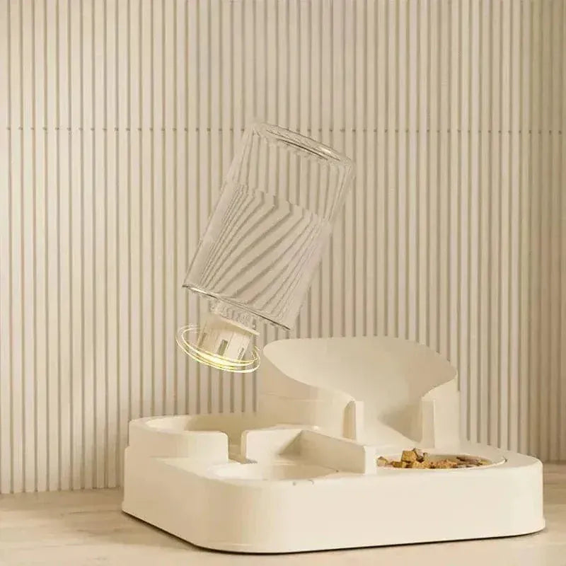 Cat Food and Water Dispenser