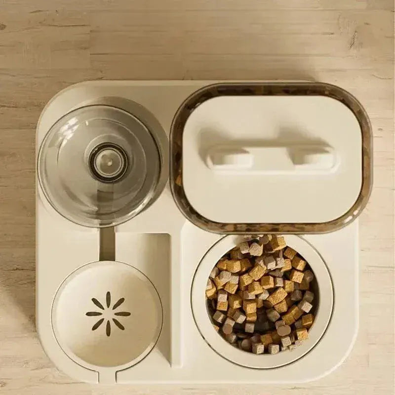 Cat Food and Water Dispenser