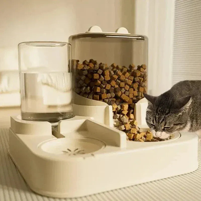 Cat Food and Water Dispenser