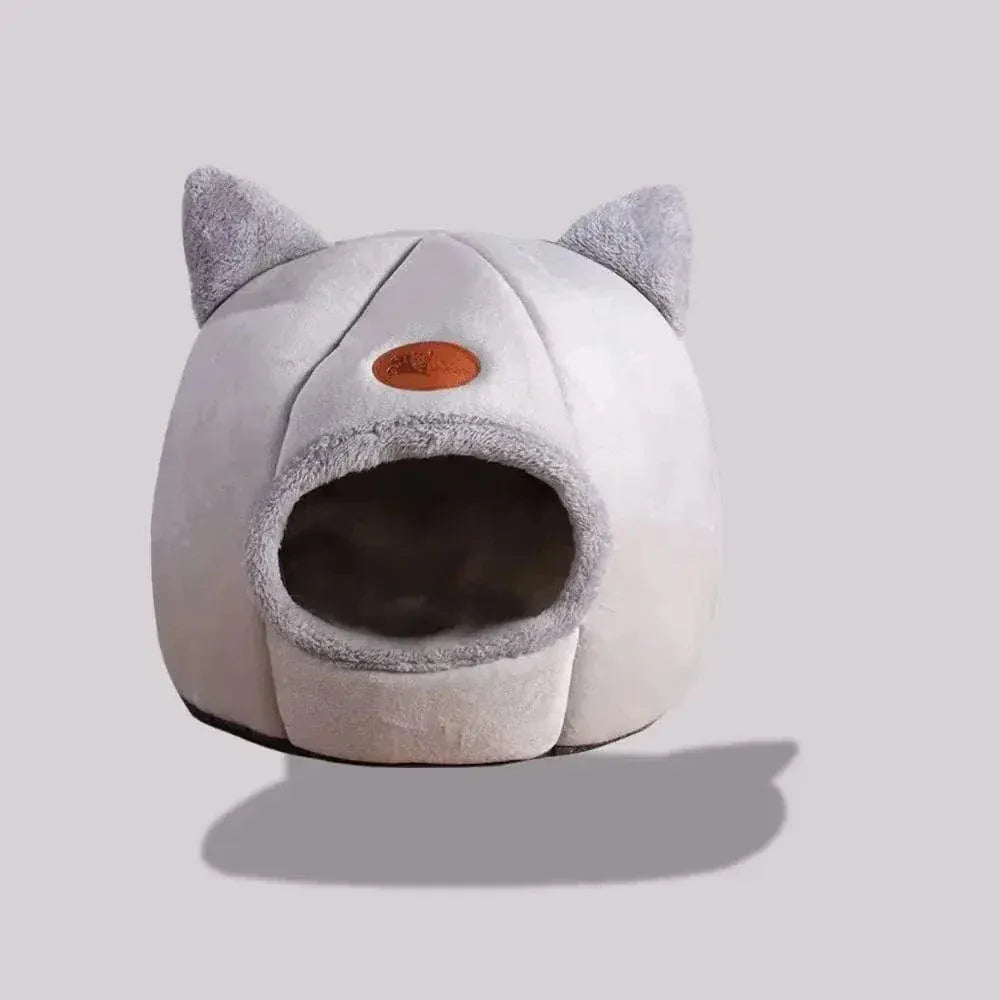 Cat Head-Shaped Bed – Cozy & Secure Sleeping Spot