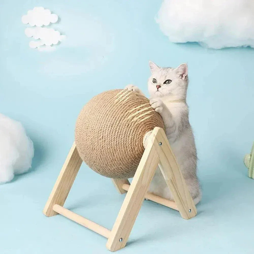 Cat scratching ball