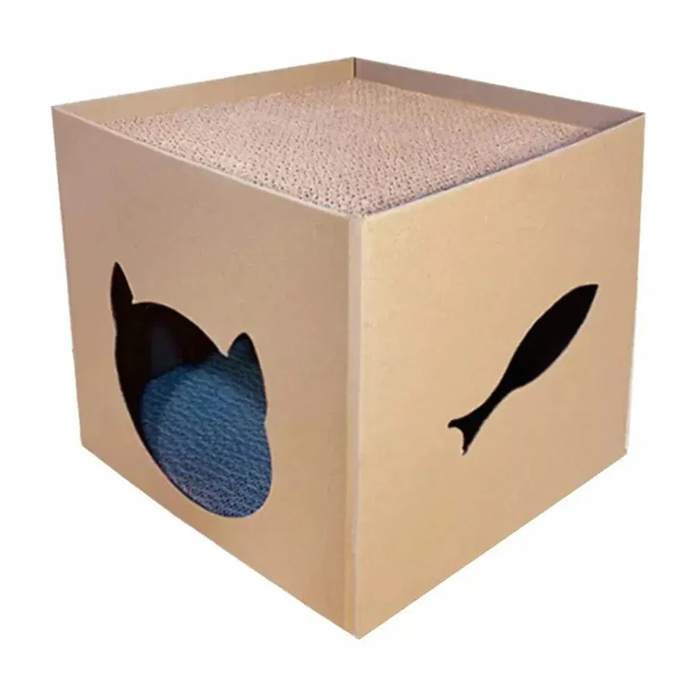 Cat scratching box