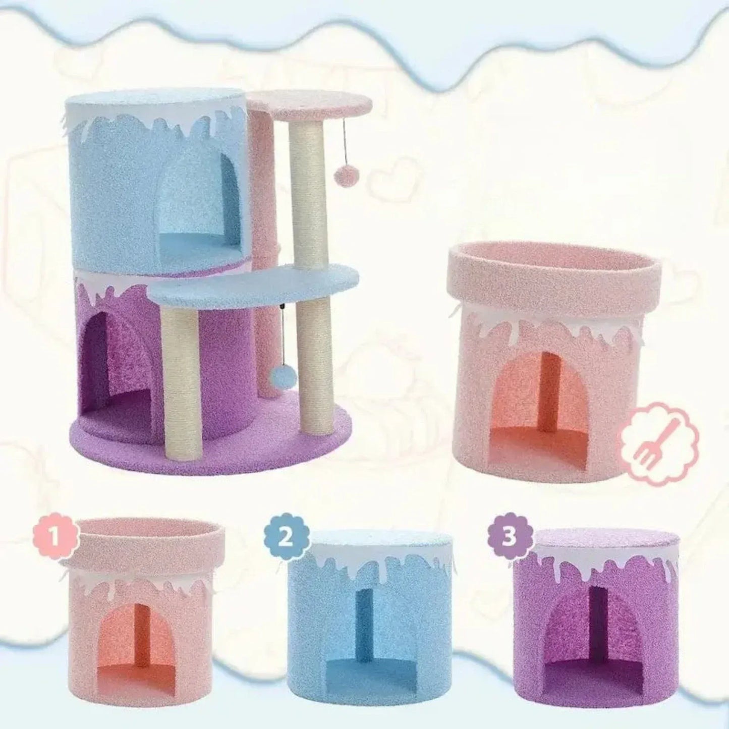 Cat tower tree – space-saving vertical playground