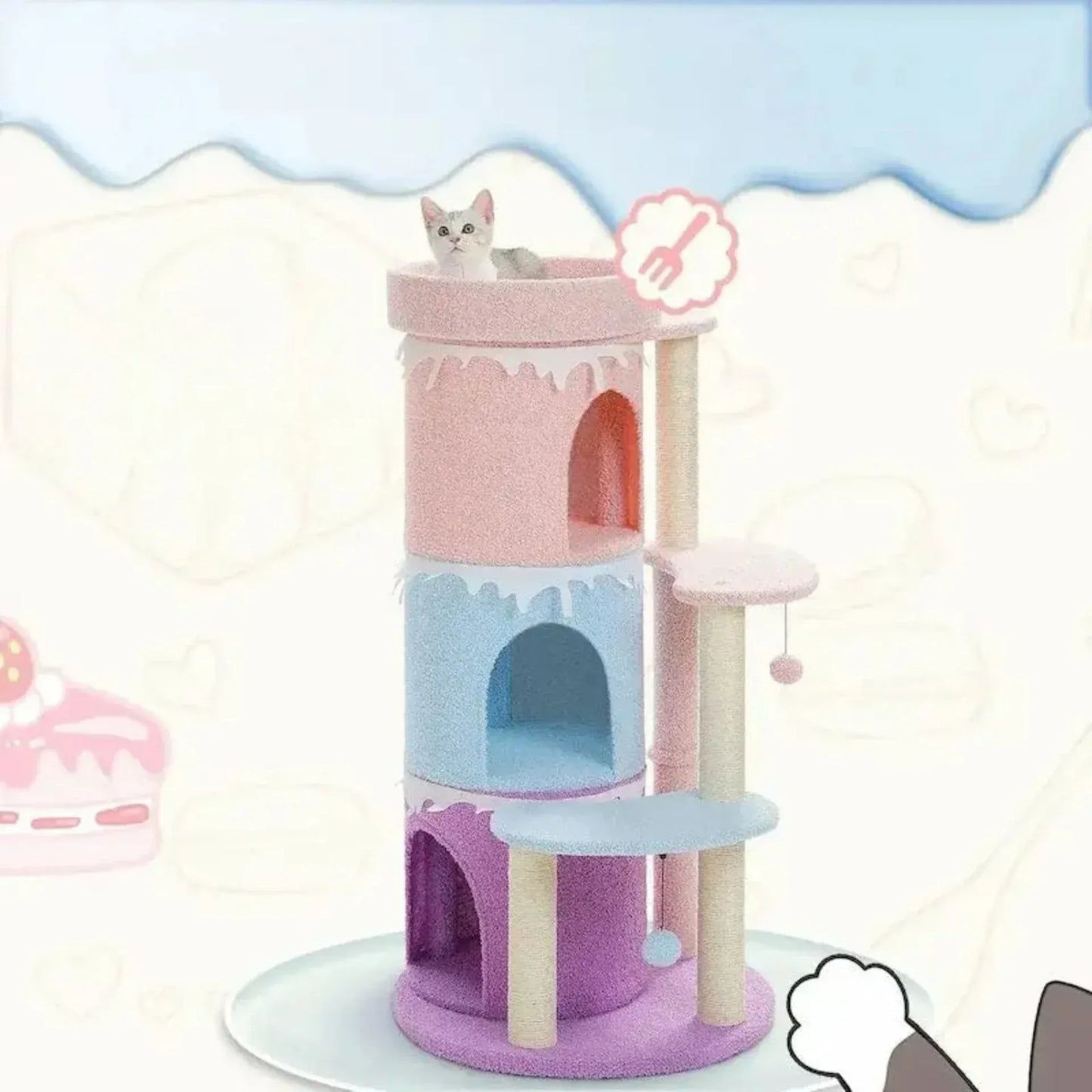 Cat tower tree – space-saving vertical playground