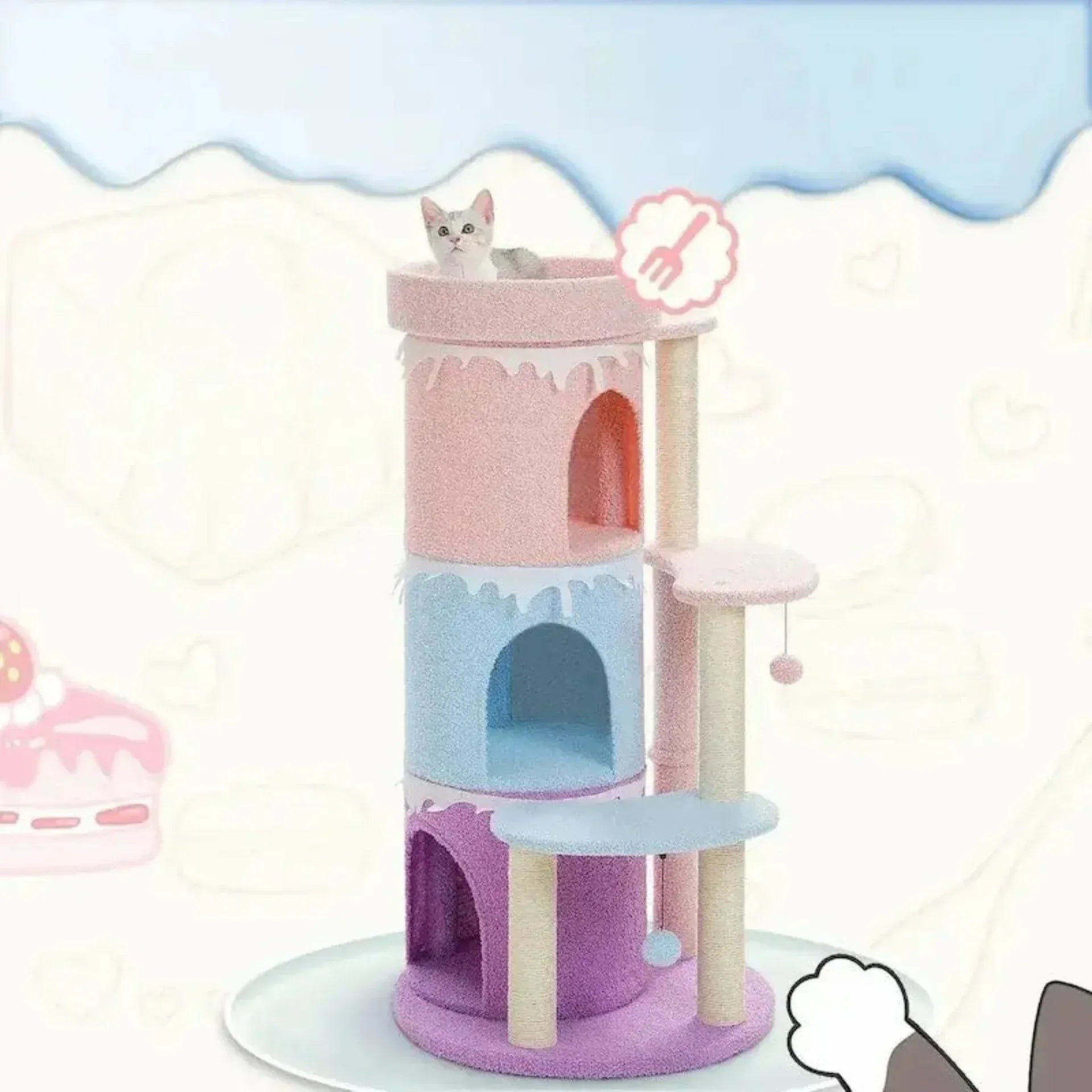 Cat tower tree – space-saving vertical playground