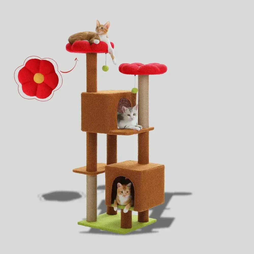 Cat tree 130 cm – stable & spacious