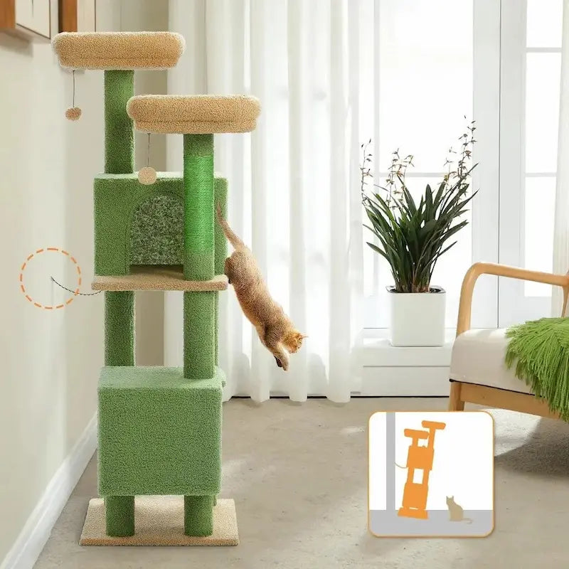 Cat tree 130 cm – stable & spacious