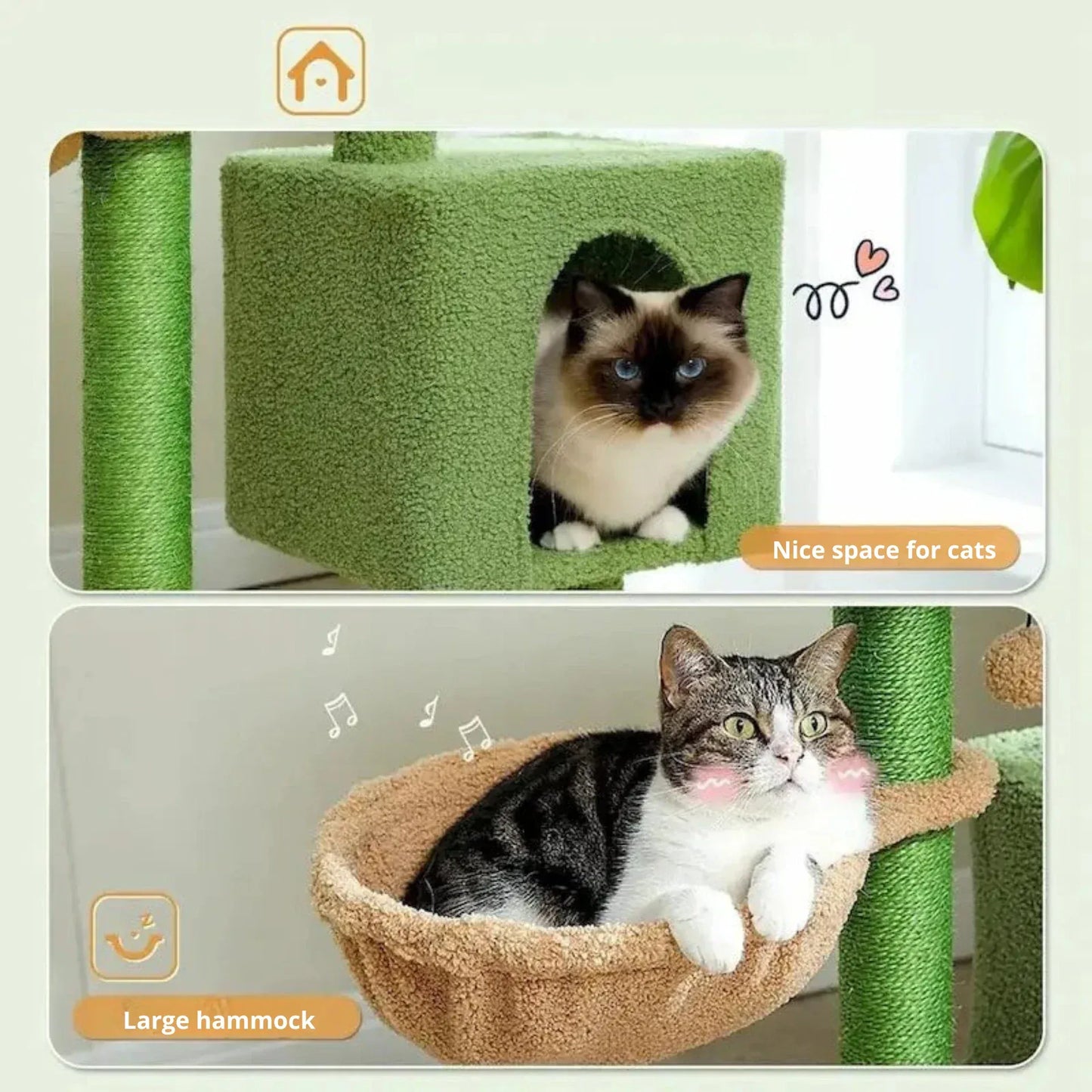 Cat tree 90 cm – compact & stable