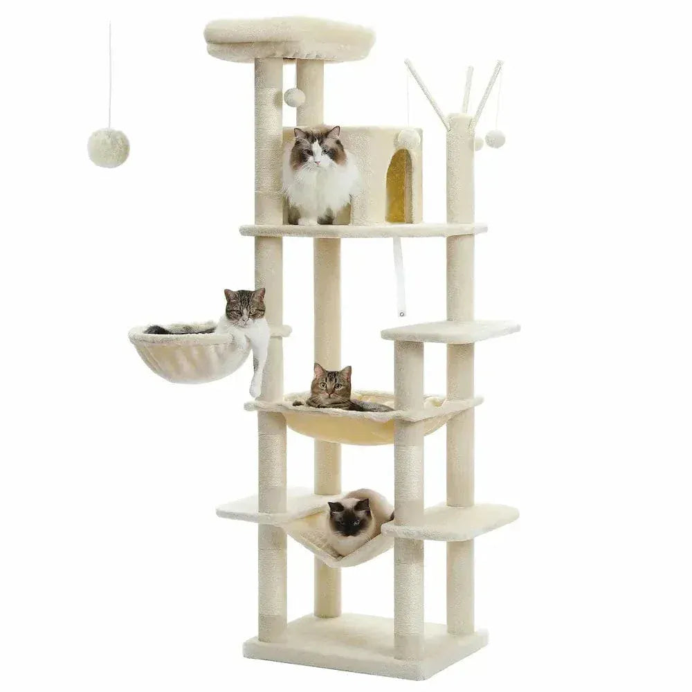 Cat tree with hammock – comfort & relaxation