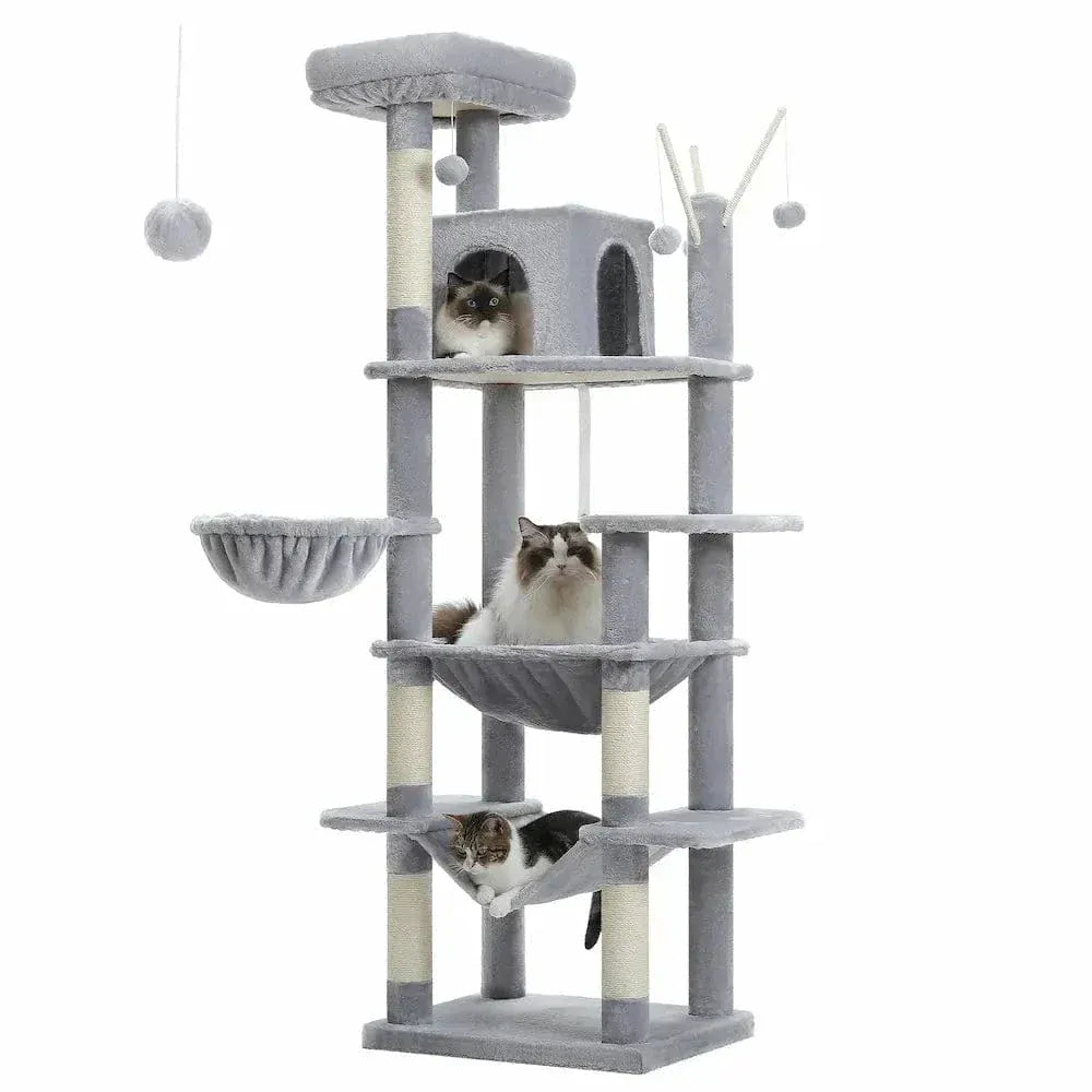 Cat tree with hammock – comfort & relaxation