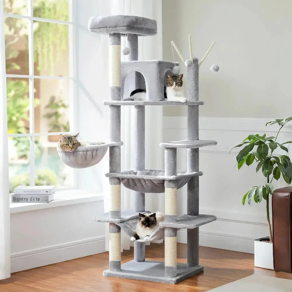 Cat tree with hammock – comfort & relaxation