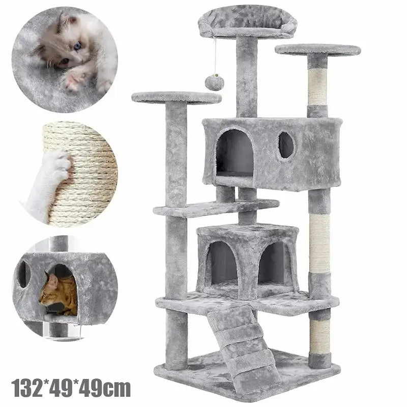 Cat tree with ladder – easy access & comfort