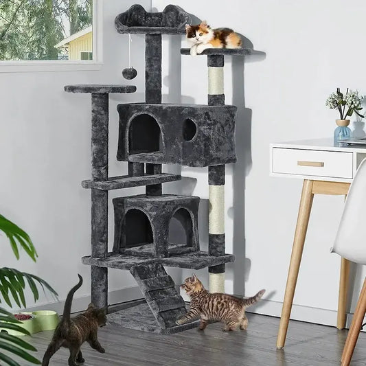 Cat tree with ladder – easy access & comfort