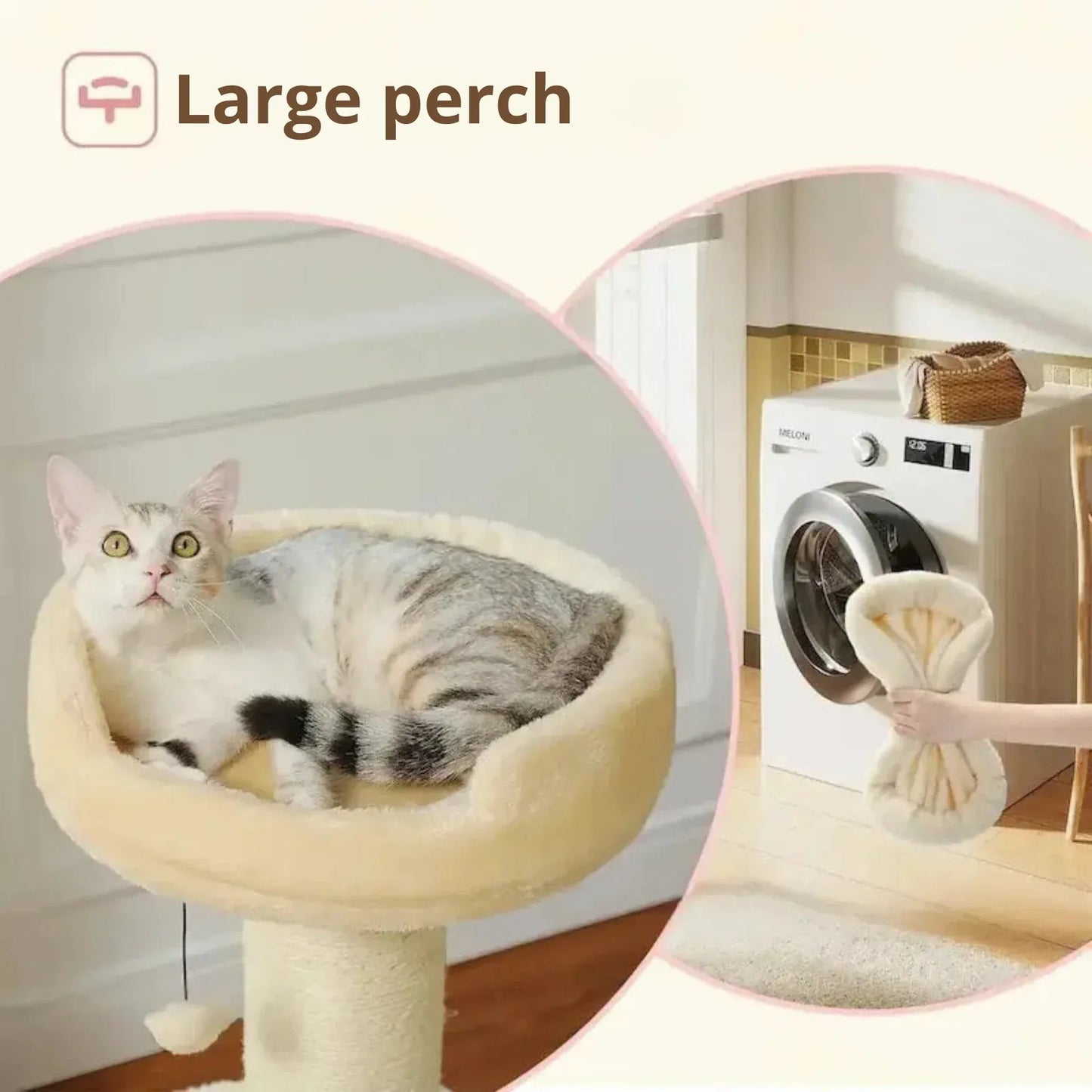 Cat tree with scratching post – anti-scratch comfort