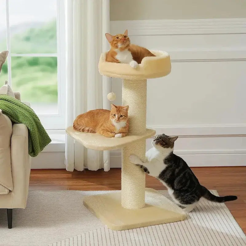 Cat tree with scratching post – anti-scratch comfort