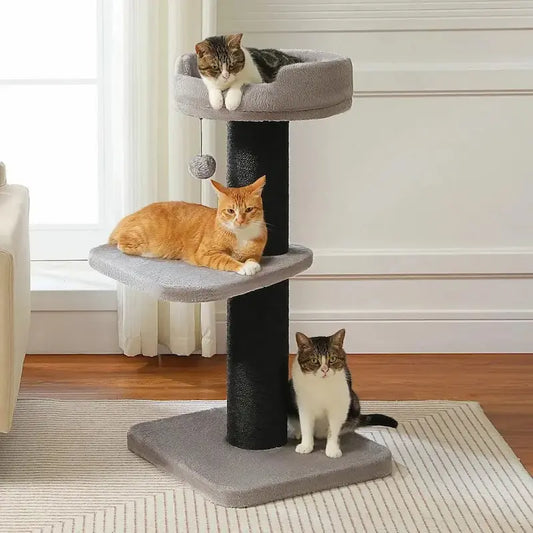 Cat tree with scratching post – anti-scratch comfort