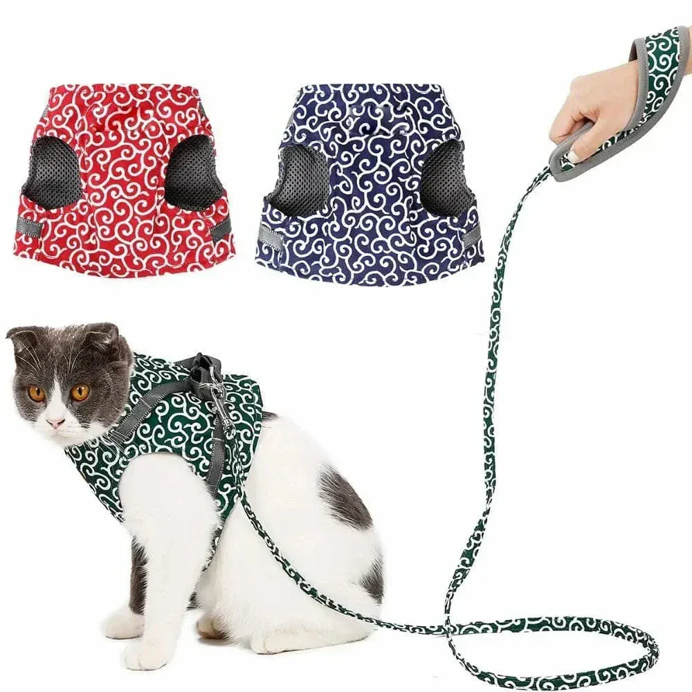 Cat vest harness