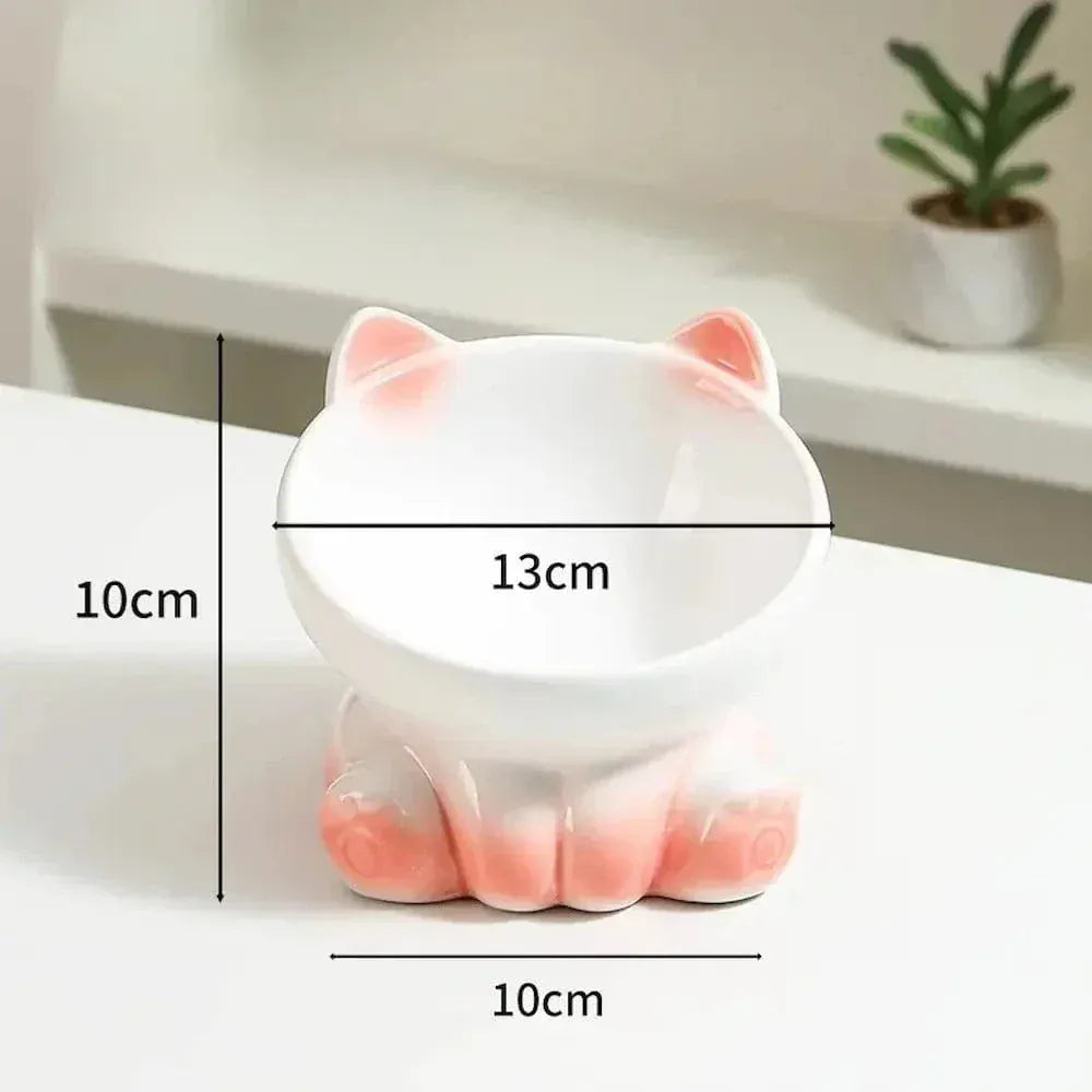 Ceramic cat bowl anti-vomiting