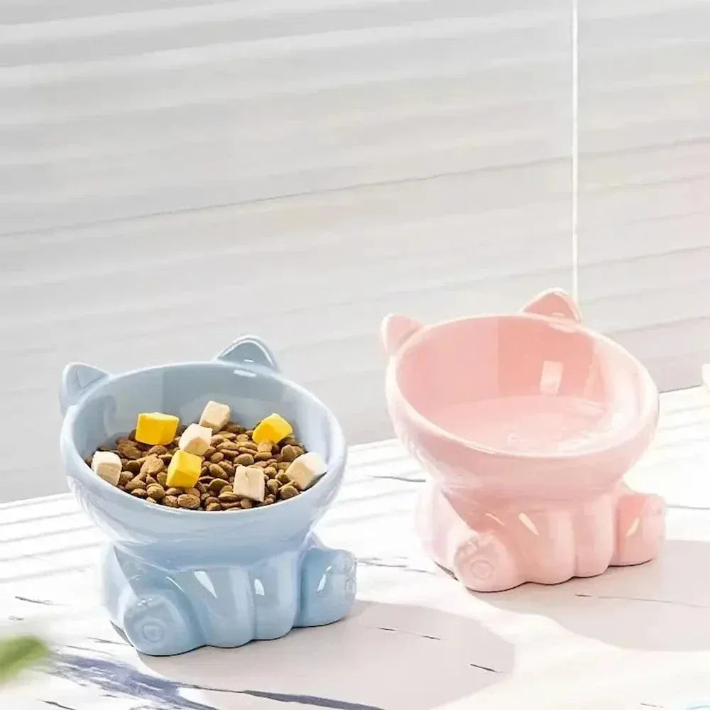 Ceramic cat bowl anti-vomiting